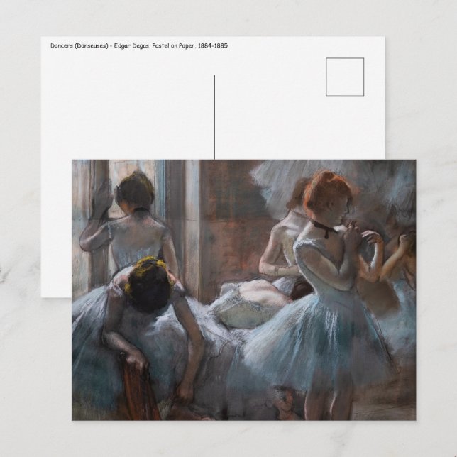 Edgar Degas - dansare Vykort (Fram/baksida)