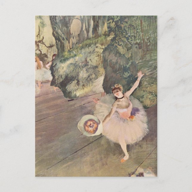 Edgar Degas | Dansaren bugar sig | Ny adress Meddelande Vykort (Framsida)