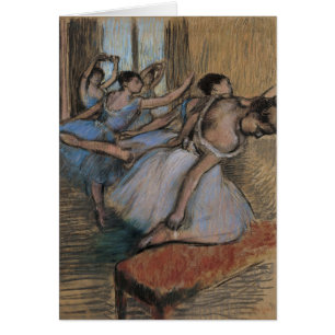 Edgar Degas dansarna Hälsningskort