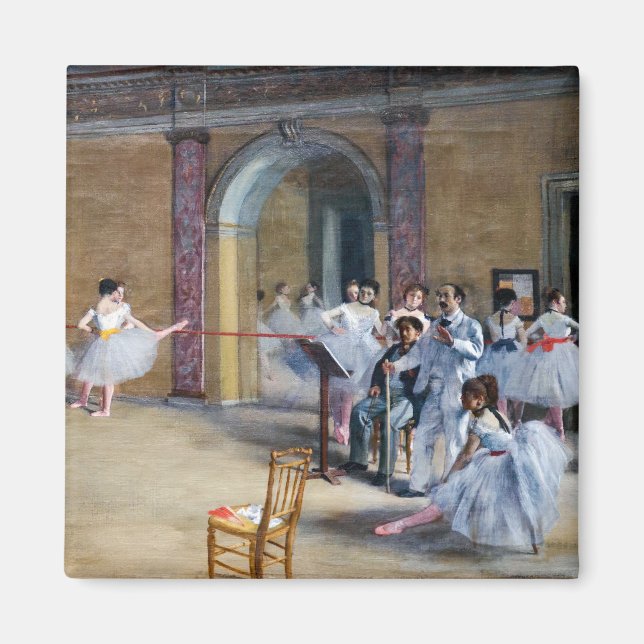 Edgar Degas - Dansfoajé, Opera rue Le Peletier Magnet (Framsidan)