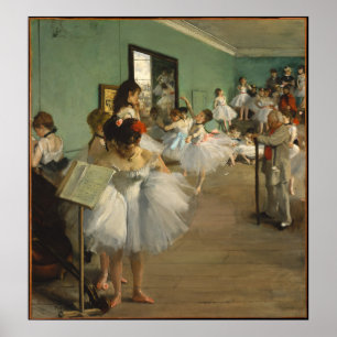 EDGAR DEGAS - dansklass 1874 Poster