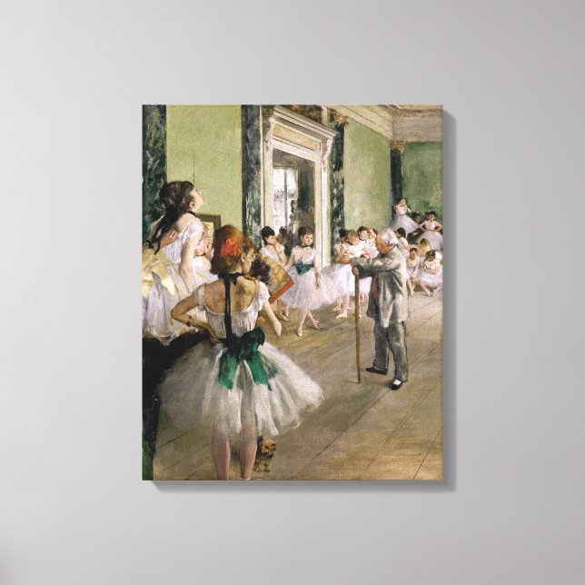Edgar Degas - Dansklassen Canvastryck (Framsida)