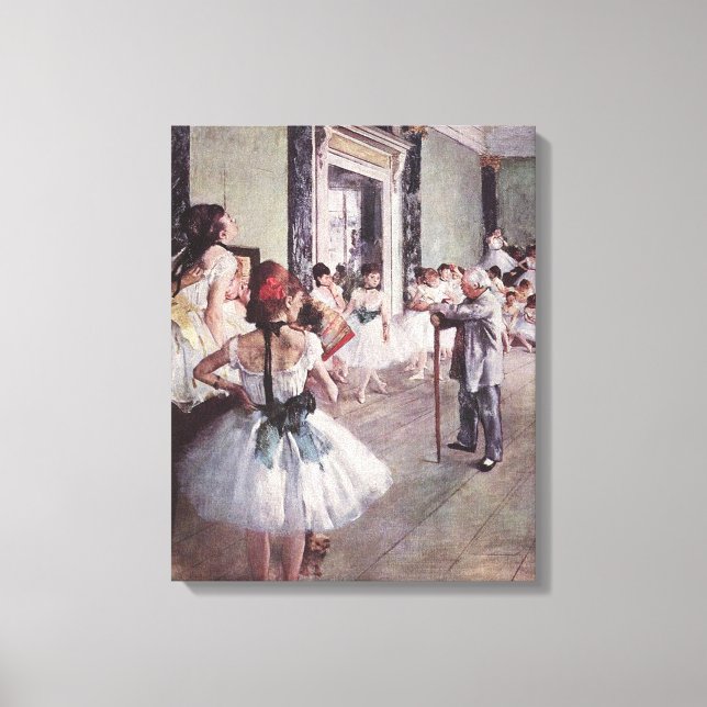 Edgar Degas Dansklassen  Canvastryck (Framsida)