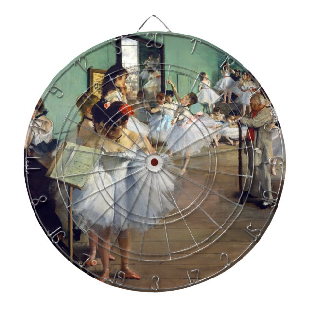 Edgar Degas - Dansklassen Darttavla (Framsidan)