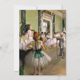 Edgar Degas Dansklassen Inbjudningar