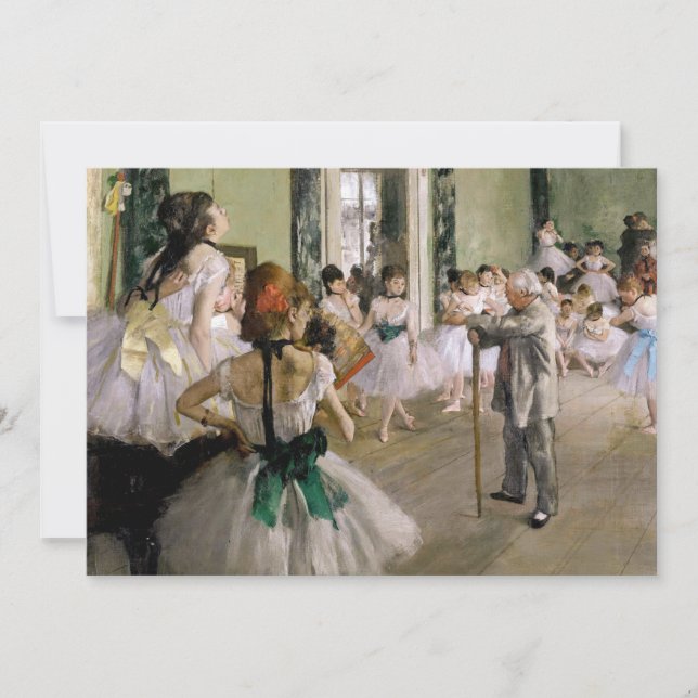 Edgar Degas - Dansklassen Inbjudningar (Framsida)