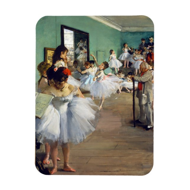 Edgar Degas - Dansklassen Magnet (Vertikal)