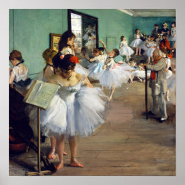 Edgar Degas - Dansklassen Poster