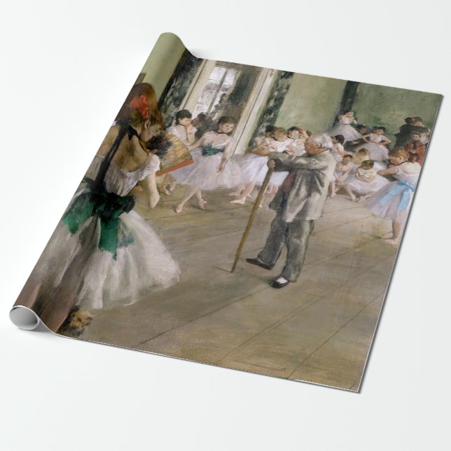 Edgar Degas - Dansklassen Presentpapper (Utrullad)