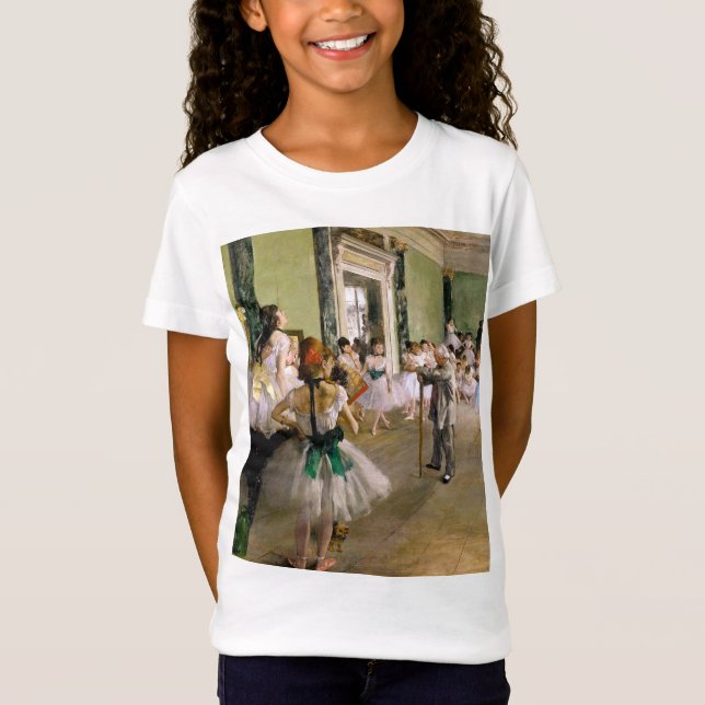 Edgar Degas Dansklassen T Shirt (Framsida)
