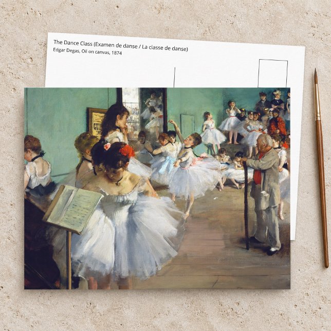 Edgar Degas - Dansklassen Vykort (Skapare uppladdad)