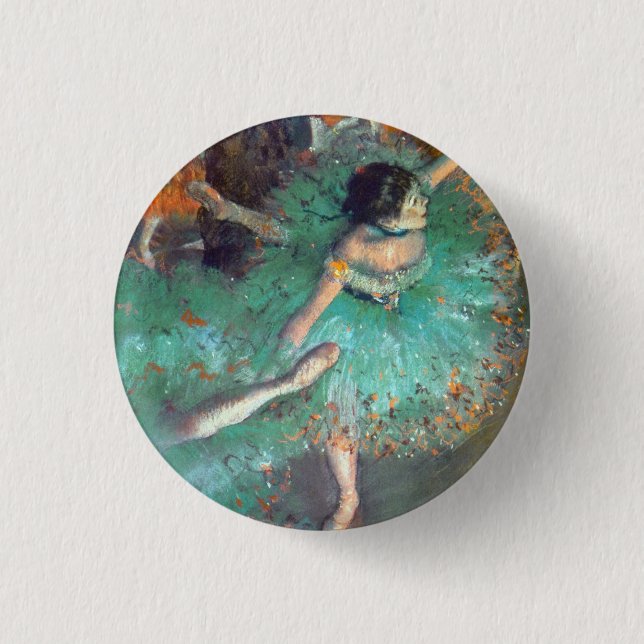 Edgar Degas - De gröna dansarna - balett Knapp (Framsida)