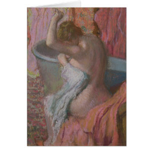 Edgar Degas den badaren Hälsningskort