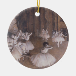 Edgar Degas den balettrepetitionen på arrangera Julgransprydnad Keramik