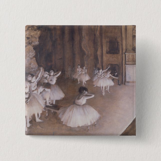 Edgar Degas den | balettrepetitionen på arrangera, Knapp (Framsida)