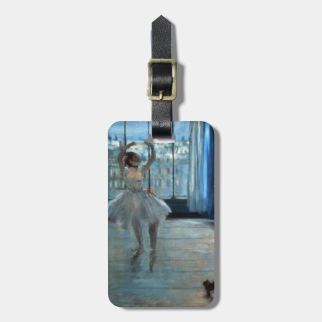 Edgar Degas den | dansare framme av ett fönster Bagagebricka (Vertikal Framsida)