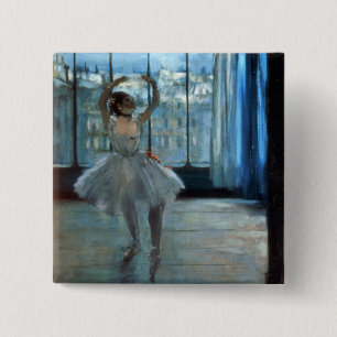 Edgar Degas den dansare framme av ett fönster Knapp