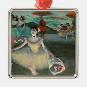 Edgar Degas den dansare med buketten som Julgransprydnad Metall