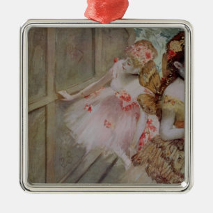 Edgar Degas den dansare mot en Julgransprydnad Metall