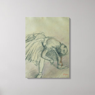 Edgar Degas den dansare som fixar henne Canvastryck