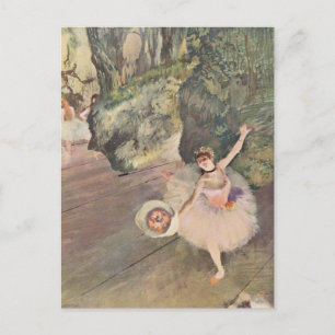 Edgar Degas den   dansare tar en pilbåge ny adress Meddelande Vykort