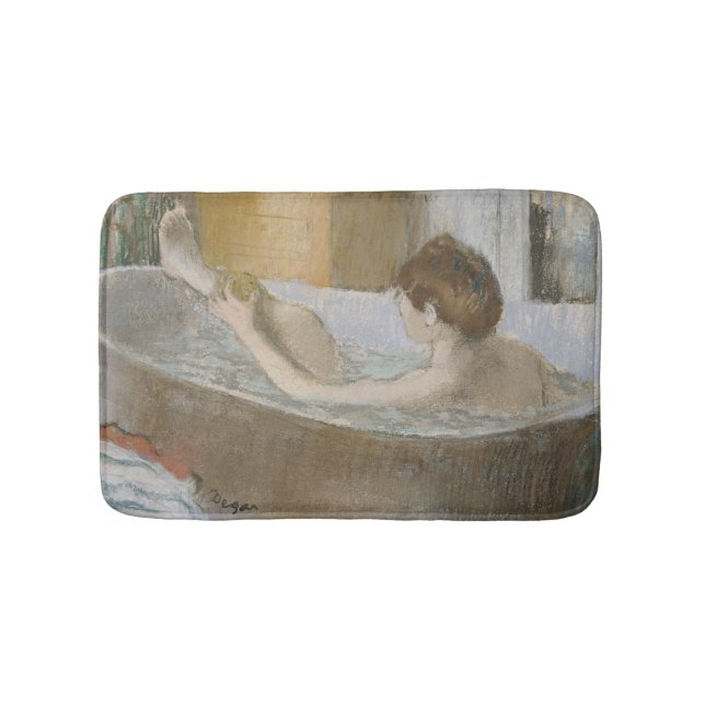 Edgar Degas den | kvinnan i henne badet som Badrumsmatta (Framsidan)