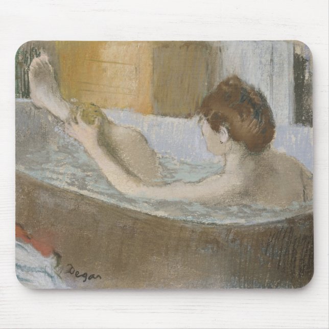 Edgar Degas den | kvinnan i henne badet som Musmatta (Framsidan)