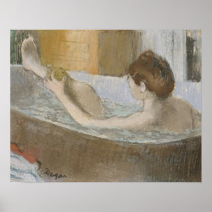 Edgar Degas den kvinnan i henne badet som Poster