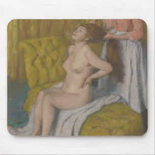 Edgar Degas den kvinnan som har henne kammat hår Musmatta