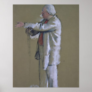 Edgar Degas den ledar- baletten, 1875 (pastell) Poster