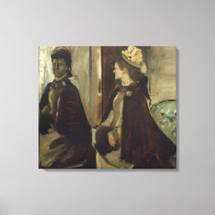Edgar Degas den madamen Jeantaud i spegeln Canvastryck