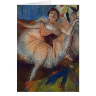 Edgar Degas den placerade dansare, 1879-80 Hälsningskort