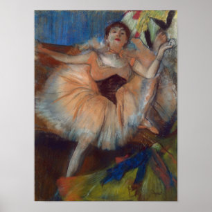 Edgar Degas den placerade dansare, 1879-80 Poster