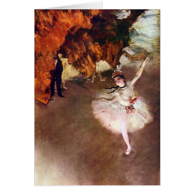 Edgar Degas - den Prima ballerinaen Hälsningskort (Framsidan)