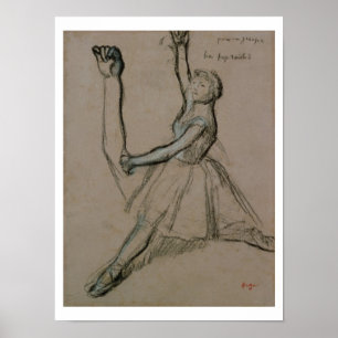 Edgar Degas den studien av en dansare Poster