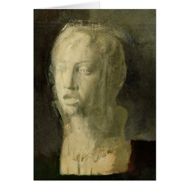 Edgar Degas den | studien av huvudet av en ung Hälsningskort (Framsidan)