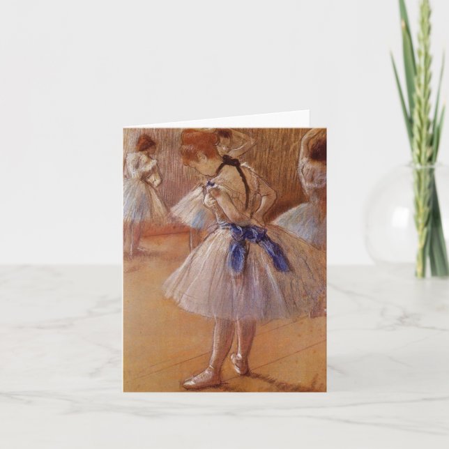 Edgar Degas "den TOMMA dansstudion" noterar kortet Kort (Framsida)