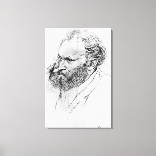 Edgar Degas det porträtt av Edouard Manet Canvastryck