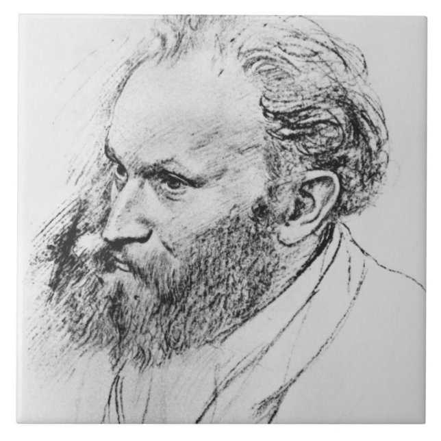 Edgar Degas det | porträtt av Edouard Manet Kakelplatta (Framsidan)