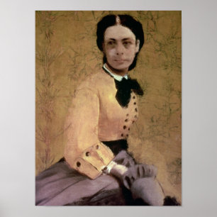 Edgar Degas det porträtt av Pauline de Poster