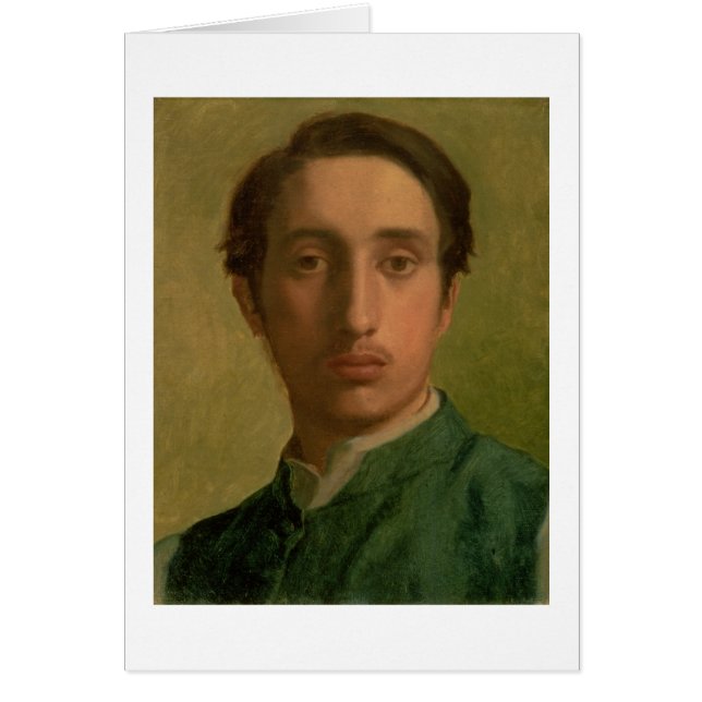 Edgar Degas det | självporträtt Hälsningskort (Framsidan)
