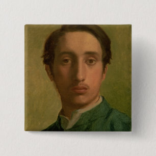 Edgar Degas det självporträtt Knapp