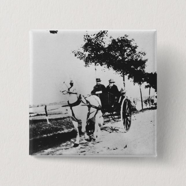 Edgar Degas | Edgar Degas och en vän Knapp (Framsida)