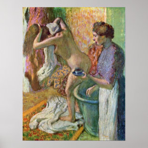 Edgar Degas - Efter badet Poster