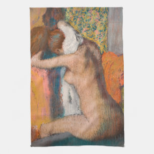 Edgar Degas - Efter badplatsen torkar kvinnor Nack Kökshandduk