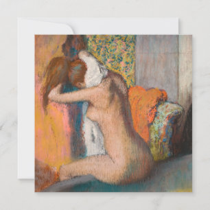 Edgar Degas - Efter badplatsen torkar kvinnor Nack Tack Kort
