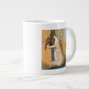 Edgar Degas Efter badplatsen torkar kvinnor Nacke Jumbo Mugg