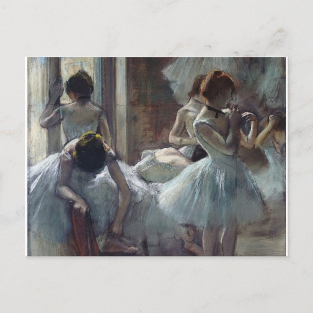 Edgar Degas - en grupp dansare Helg Vykort (Framsida)