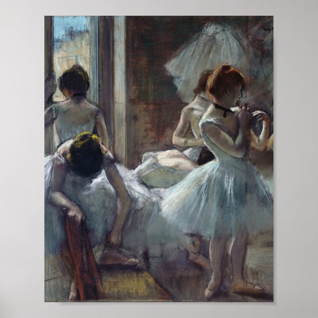 Edgar Degas - en grupp dansare Poster (Framsidan)