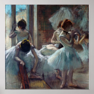 Edgar Degas - en grupp dansare Poster
